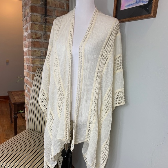 Sonoma Sweaters - Crocheted Cover Up Wrap Shawl